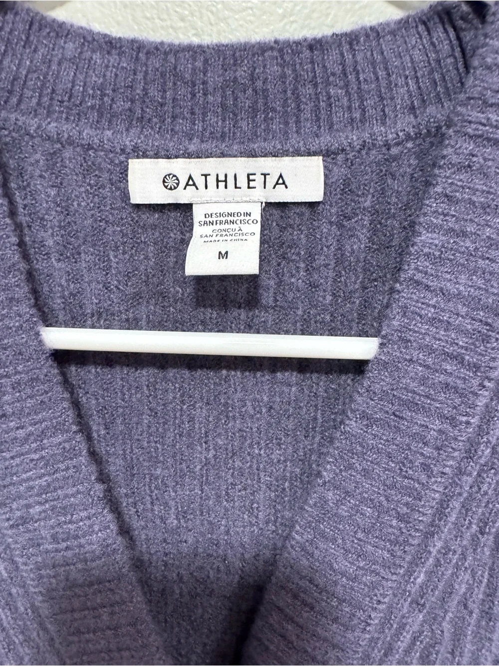 Athleta Layover Cardigan In Purple Size Medium - Picture 2 of 5